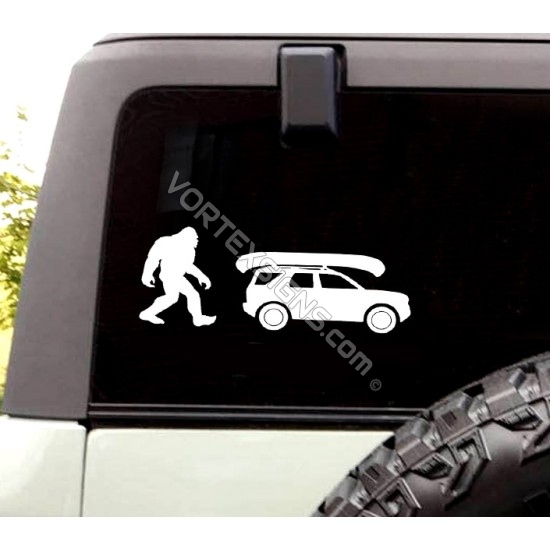 Bronco Kayak Sasquatch decal sticker