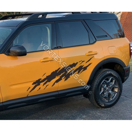 ford bronco mud splash look vinyl decals