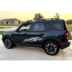 Mud Splash door side vinyl graphics for Bronco Sport - V13