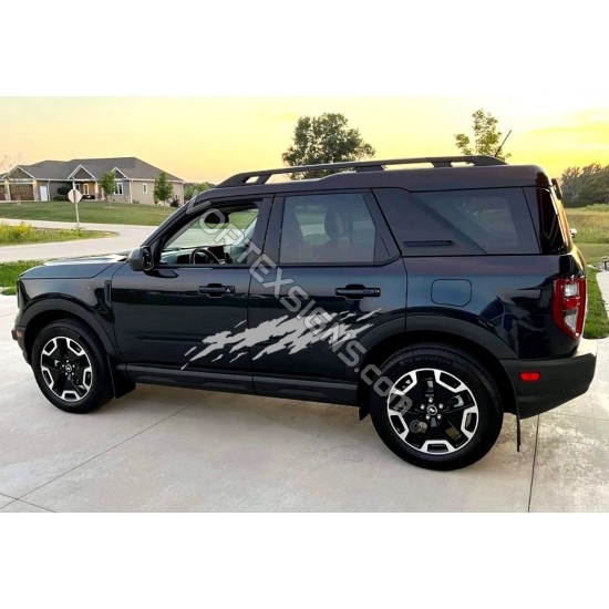 ford bronco mud splash look vinyl decals