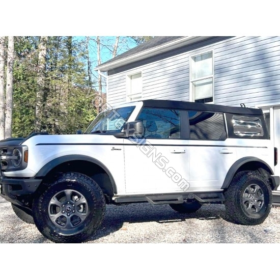 Ford bronco side vinyl stripes