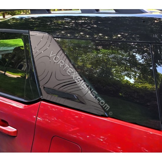 terrain topographical decal for Bronco Sport rear pillar