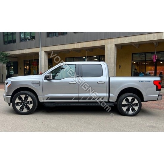 door stripe graphics decal for ford lightning