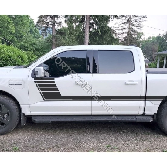 door stripe graphics decal for ford lightning