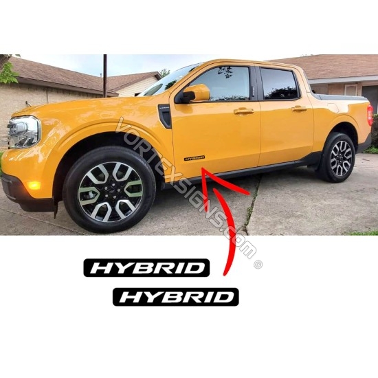 2022 Ford Maverick OEM hybrid stickers