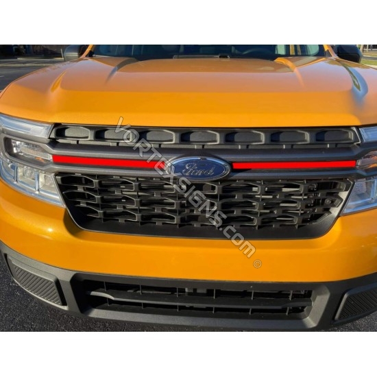 Maverick grille accent color stripe