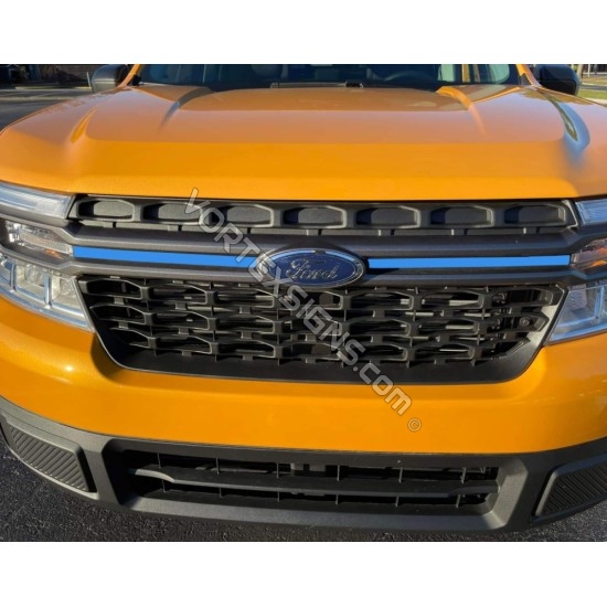 Maverick grille accent color stripe