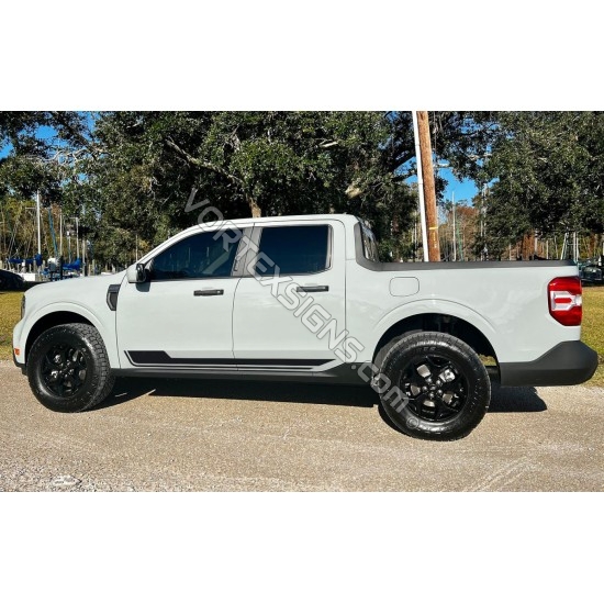 OEM replacement Ford Maverick side stripes graphics