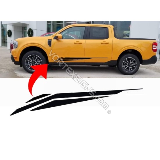 Ford Maverick side body graphics