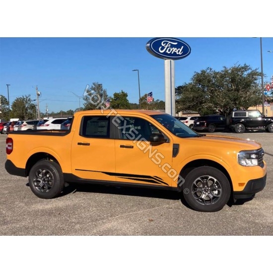 Ford Maverick side body graphics