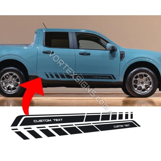 Ford Maverick side stripes 2023