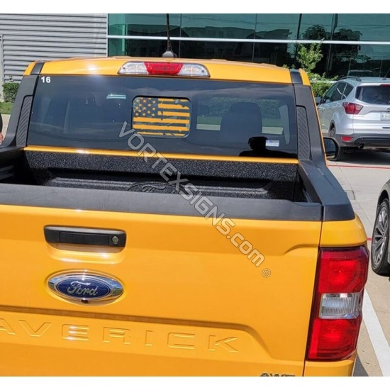 2021 2022 maverick rear small window glag