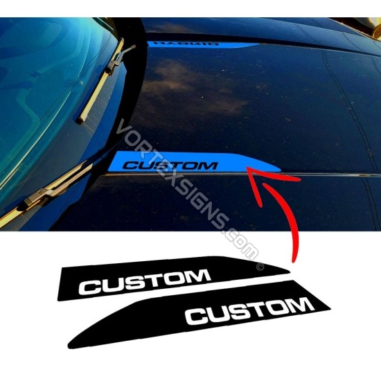 Ford Maverick hood divot accent decal