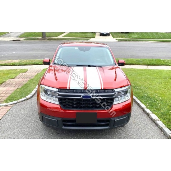 Ford Maverick hood and tailgate racing stripes