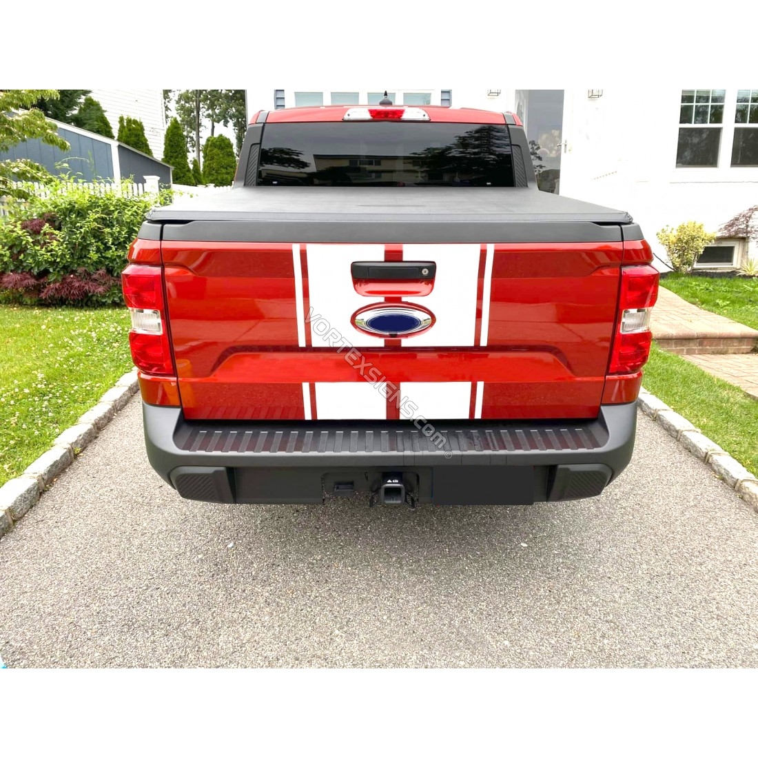 thumbnail image 2 of 1972 Ford Maverick Grabber Side & Trunk Stripe Kit – One Color, Licensed Vinyl Decal By Graphic Express 2 of 5