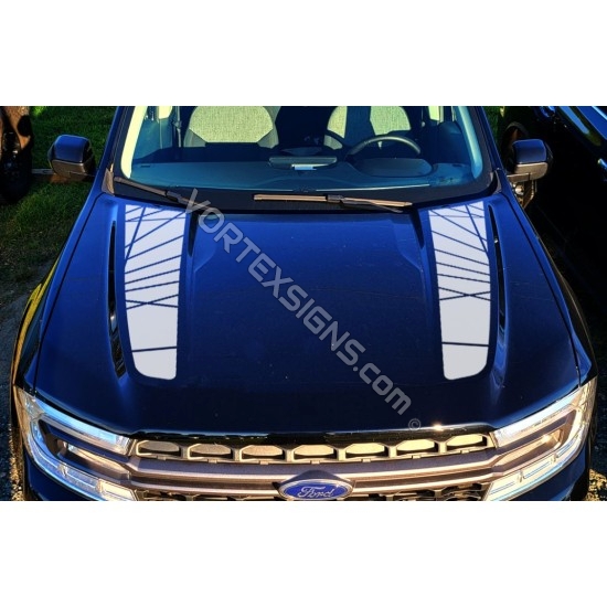 Ford Maverick hood stickers