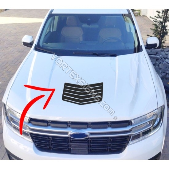 Ford Maverick hood louvers