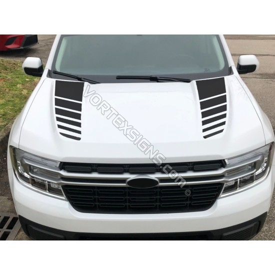 Ford Maverick hood accessory graphics