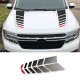 Ford Maverick hood stripes with red accent