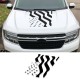 ford maverick hood blackout with wavy american flag