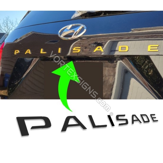 Vinyl Letters Overlay decal for Hyundai Palisade