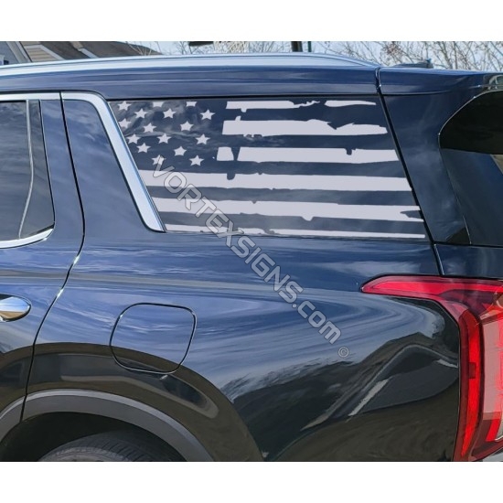USA Flag Distressed decal sticker vinyl graphic American car