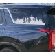 Hyundai Palisade trees mountains rear window graphics