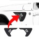Jeep Wrangler Fender vent accent decal graphics Jeep Wrangler Fender vent accent decal sticker accent