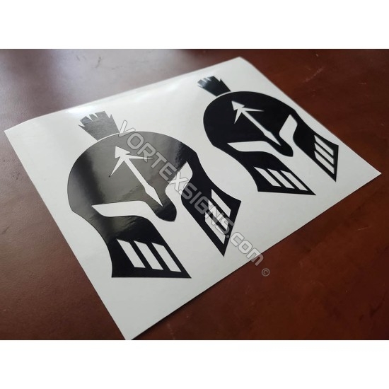 Gladiator helmet decal sticker