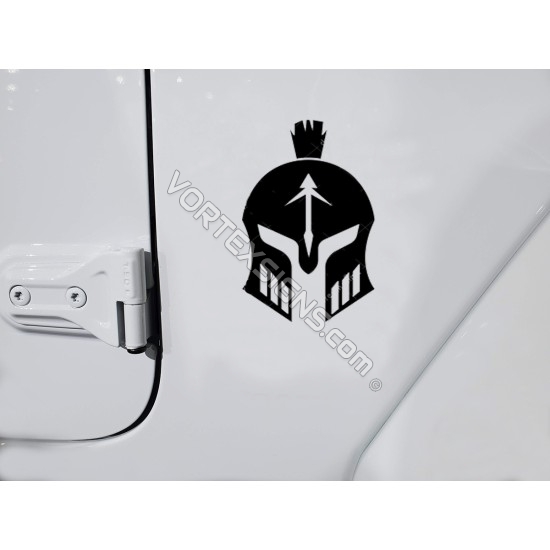 Gladiator helmet decal sticker