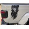 Gladiator Girl with helmet Ripped rip tail gate bedside graphics for jeep Gladiator