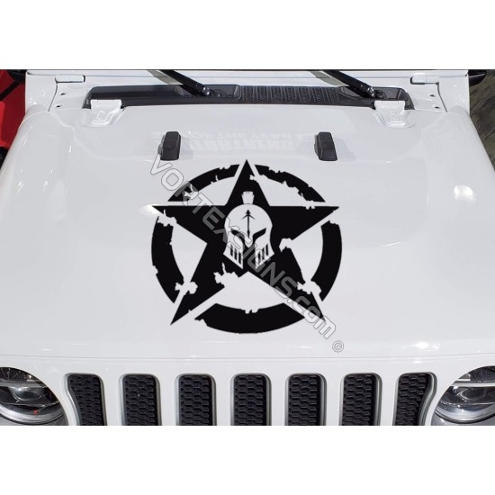 Gladiator Hood Star army body traphics like punisher