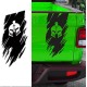 2021 Jeep Gladiator ripped tail gate graphic sticker