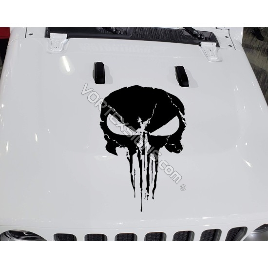 Skull hood Decal 3 sticker