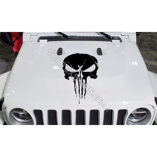 Skull hood Decal 3 sticker