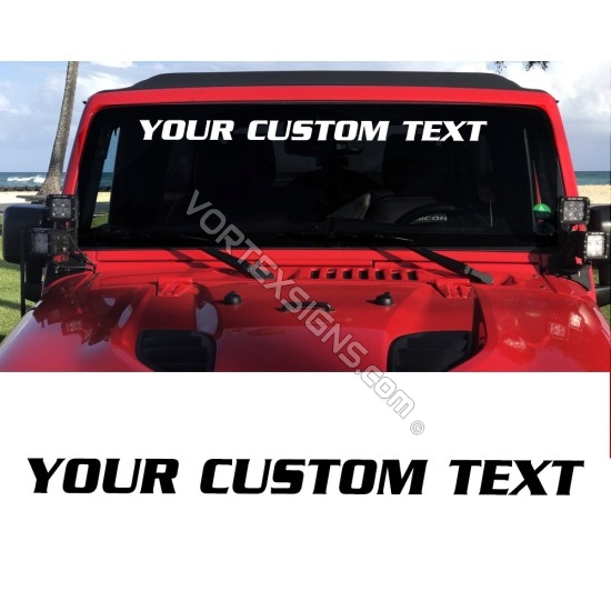 truck front window decals