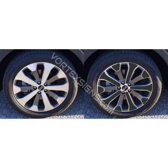 kia telluride wheel rim sticker decals