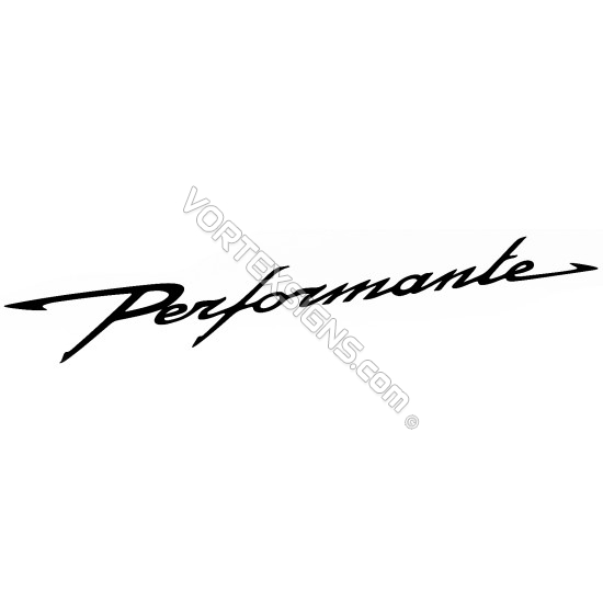 Performante decal sticker