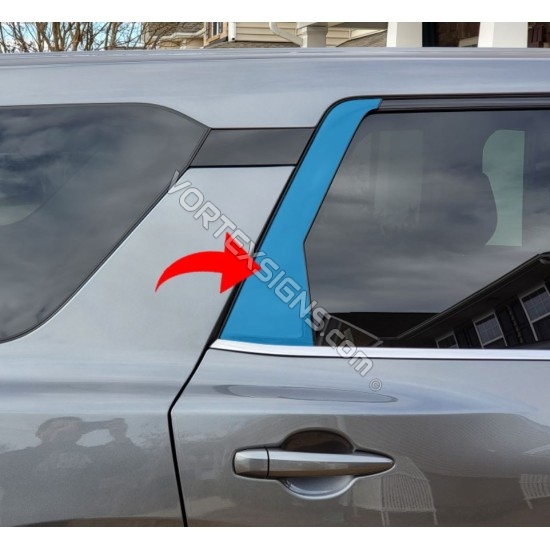 rear door post protection for 2022 2023 nissan pathfinder