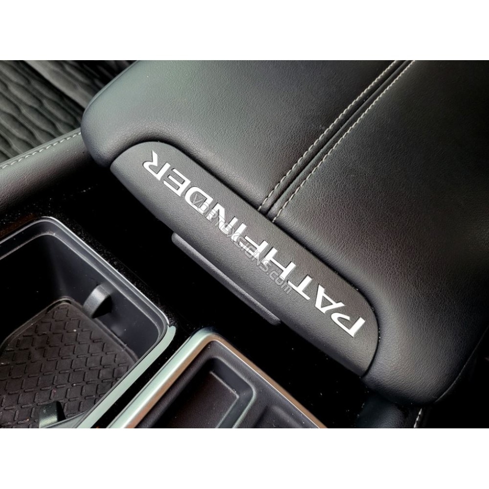Vinyl Letters console inlays decal for 2022 Nissan Pathfinder