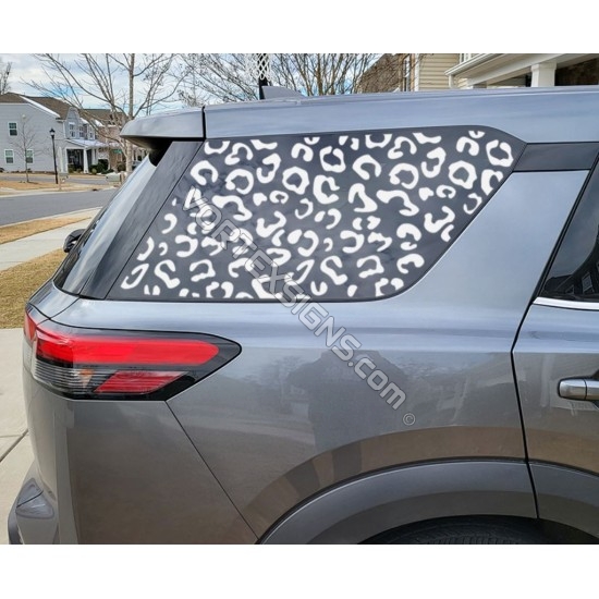 2022 2023 nissan pathfinder cheetah shape window decal