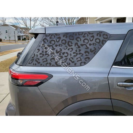 2022 2023 nissan pathfinder cheetah shape window decal