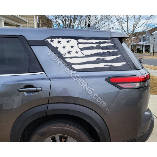 2022 2023 nissan pathfinder american flag graphics