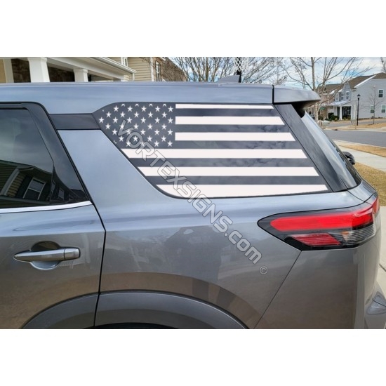 2022 2023 nissan pathfinder american flag decal