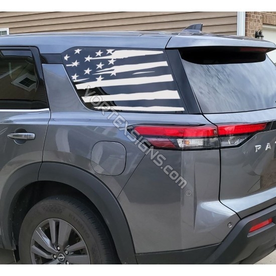 2022 2023 nissan pathfinder american flag decal