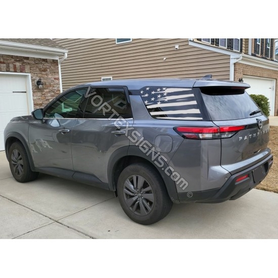 2022 2023 nissan pathfinder american flag decal