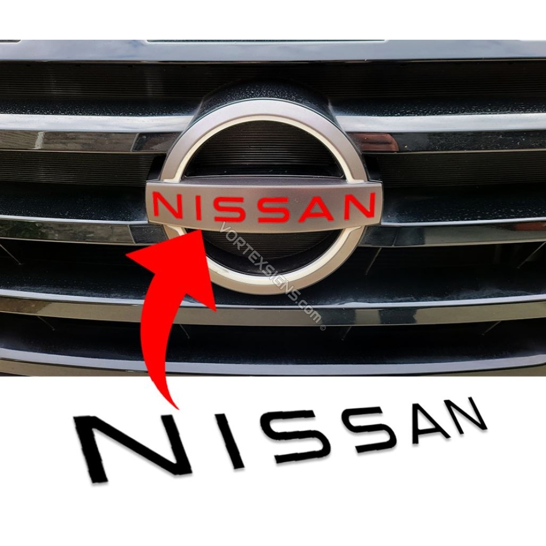 Vinyl Letters logo inlays decal for 2022 Nissan Pathfinder