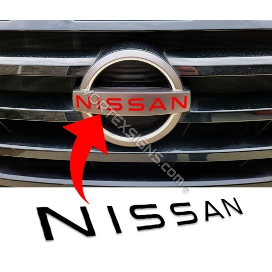 Vinyl color inlays decals for nissan pathfinider 2022 rear logo