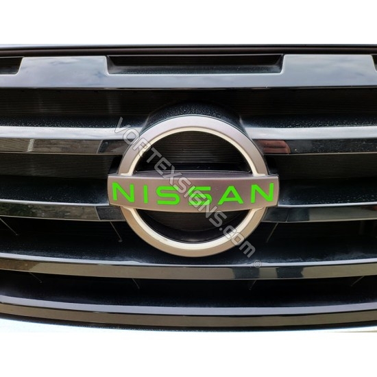 Vinyl color inlays decals for nissan pathfinider 2022 rear logo