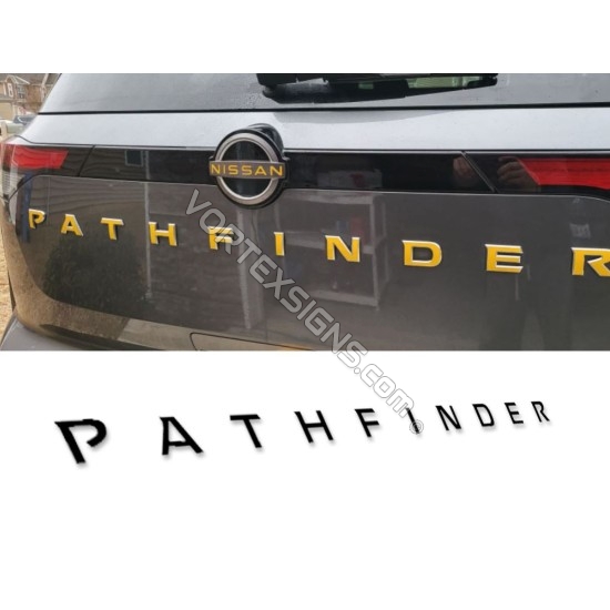2022 Vinyl Letters Overlay decal for Nissan Pathfinder